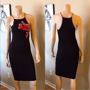 Mikey & Joey Black Bodycon Dress. P/A1019/5